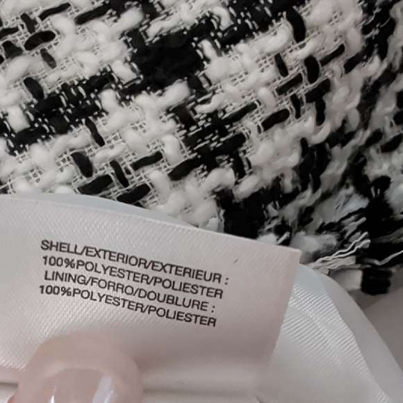 Anne Klein Elegant Black and White Tweed Blazer - Picture 7 of 7